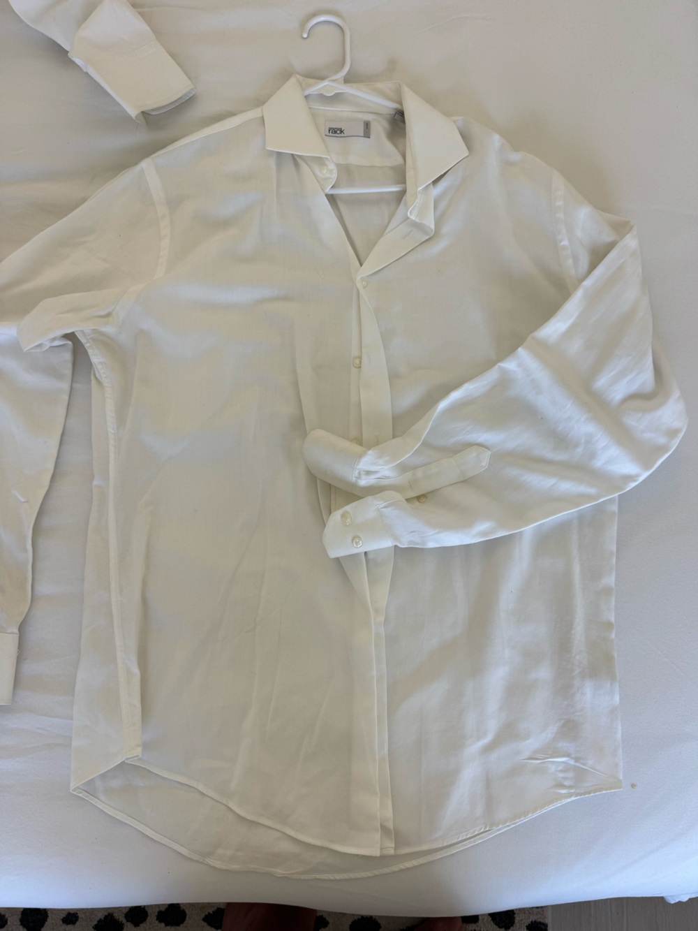 Men's White Dress Shirt - Classic Button-Down